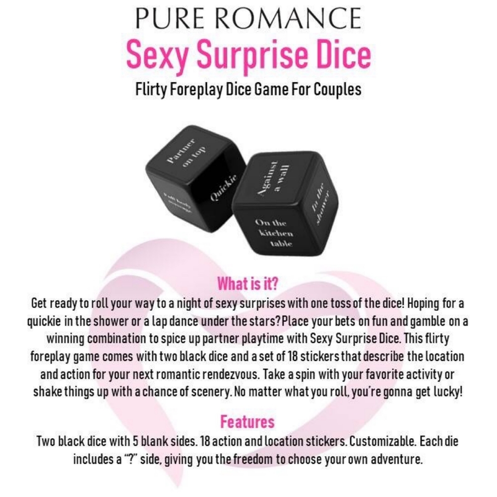 Sexy surprise dice